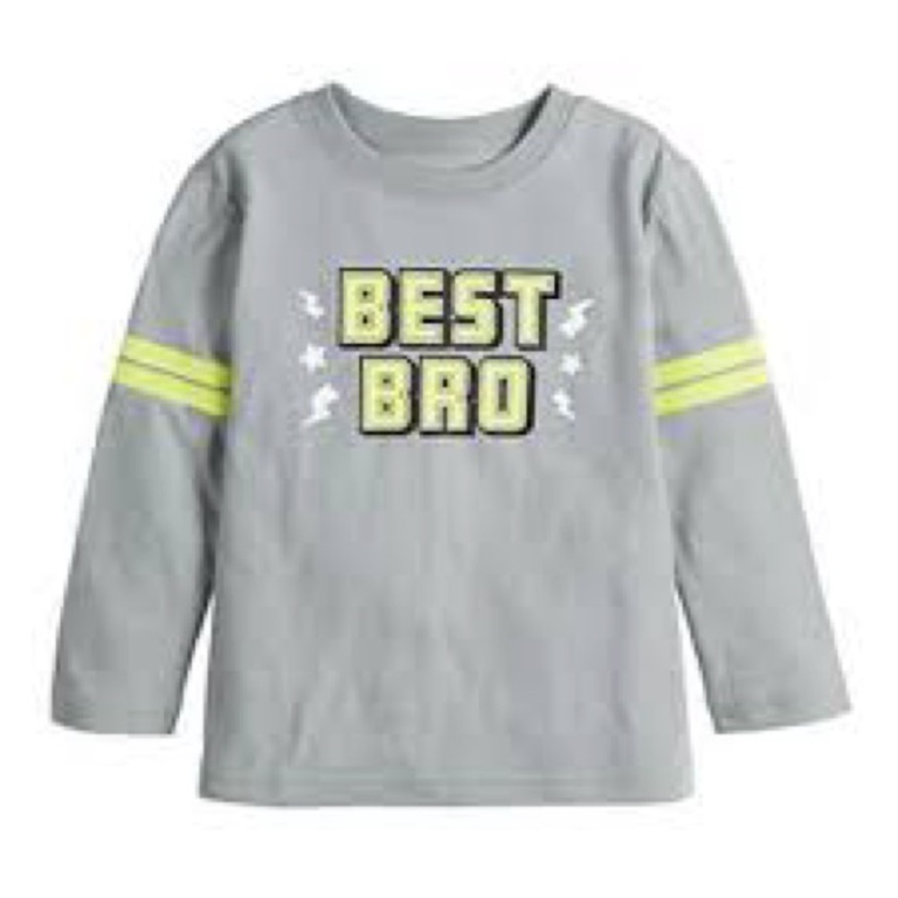 Jumping Beans Gray 'Best Bro' Long Sleeve Tee